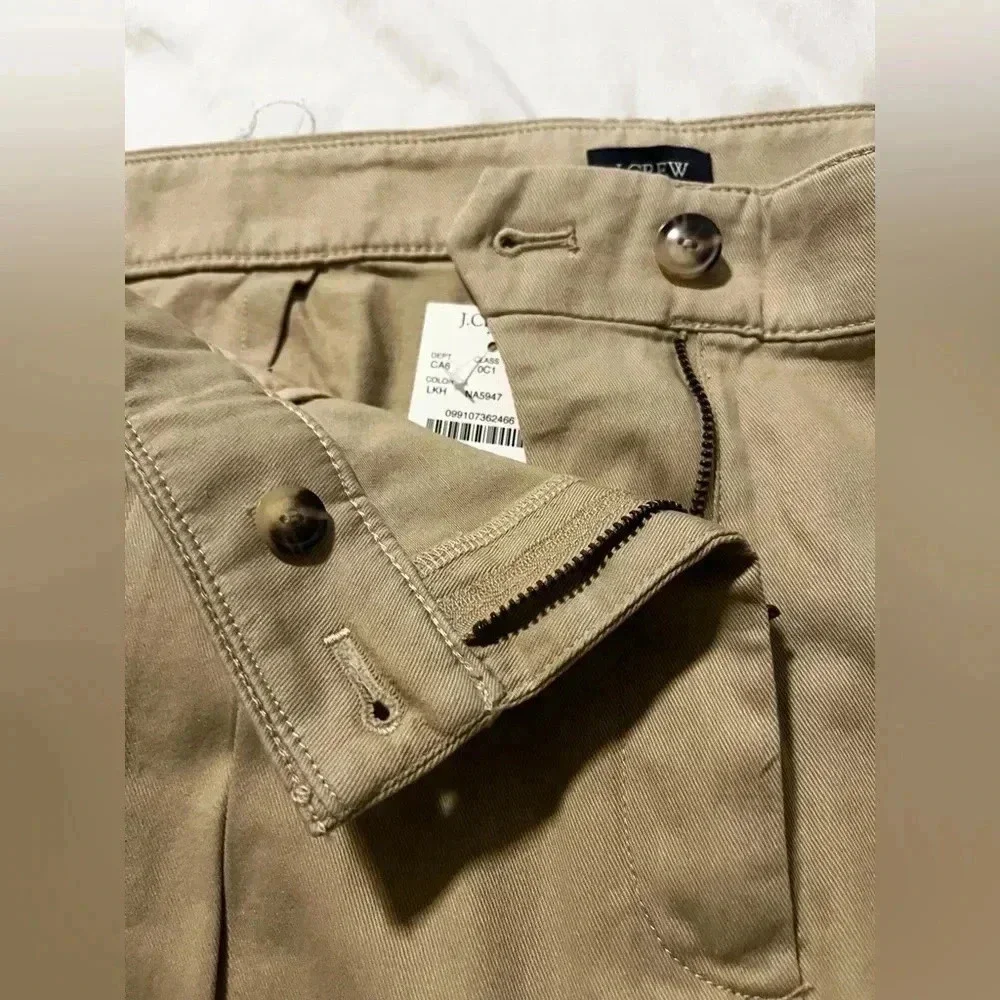 J Crew Shorts Pleated Khaki Chino 4” Inseam NWT Womens Size 16 Cotton - Picture 6 of 11